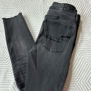 American Eagle Outfitters Charcoal Super Stretch Jeans